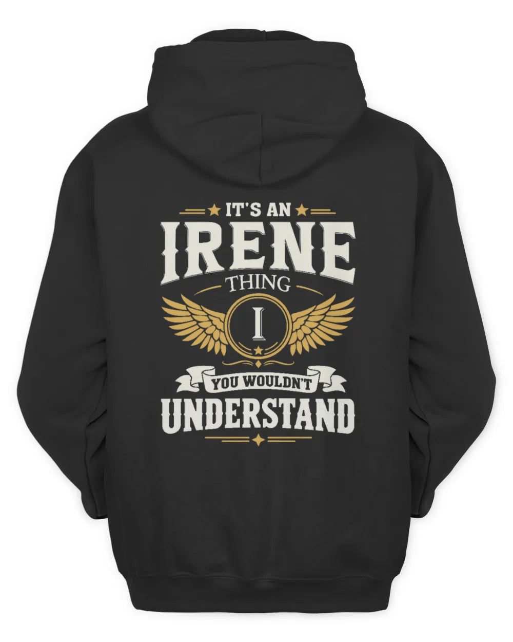 IRENE KT06-M008 It’s a [NAME] Thing – You Wouldn’t Understand | Personalized Vintage T-Shirt - Unisex Hoodie - Black
