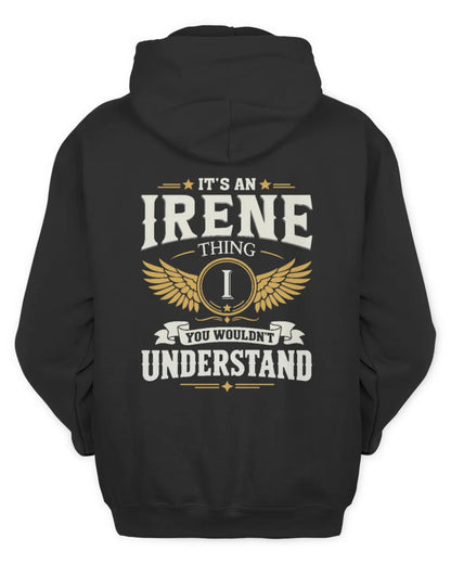 IRENE KT06-M008 It’s a [NAME] Thing – You Wouldn’t Understand | Personalized Vintage T-Shirt - Unisex Hoodie - Black