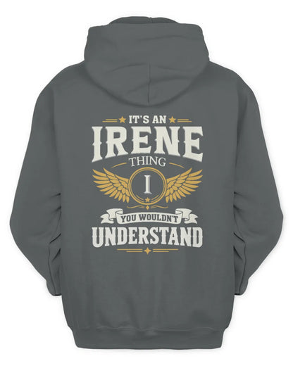 IRENE KT06-M008 It’s a [NAME] Thing – You Wouldn’t Understand | Personalized Vintage T-Shirt - Unisex Hoodie - Charcoal