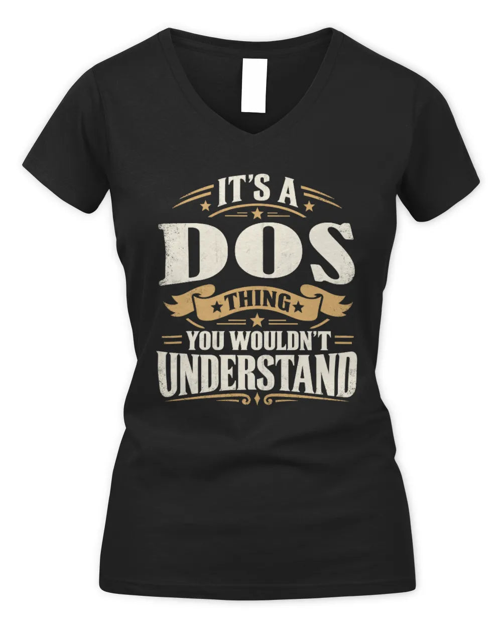 DOS P08 TH51 - Personalized “It’s a/an [NAME] Thing – You Wouldn’t Understand” Shirt - Women's V-Neck T-Shirt - Black