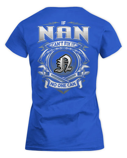 NAN AP81-K4-626 - Personalized Ahmed Quote Apparel “If Ahmed Can't Fix It, No One Can” - Women's Standard T-Shirt - Royal
