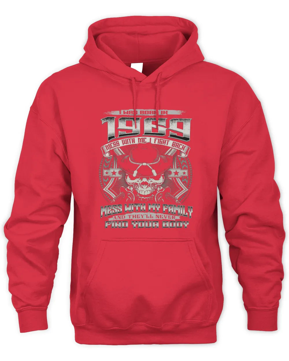 1969 HH89-K2 – Protective Family Quote T-Shirt - Unisex Hoodie - Red