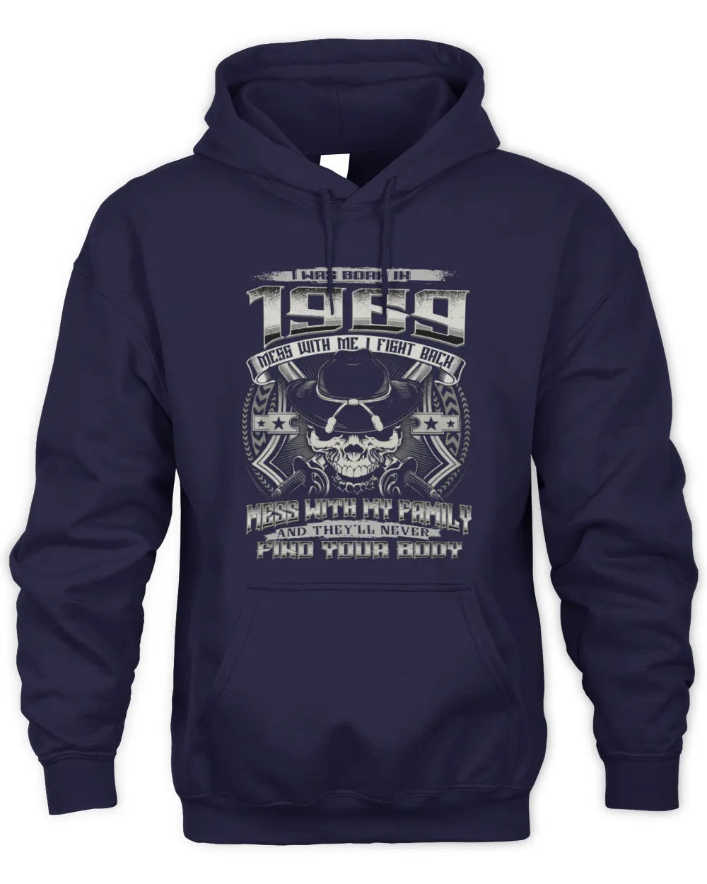 1969 HH89-K2 – Protective Family Quote T-Shirt - Unisex Hoodie - Navy