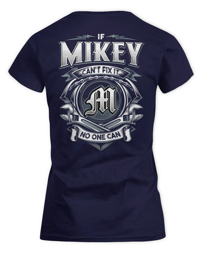 MIKEY AP81-K4-626 - Personalized Ahmed Quote Apparel “If Ahmed Can't Fix It, No One Can” - Women's Standard T-Shirt - Navy