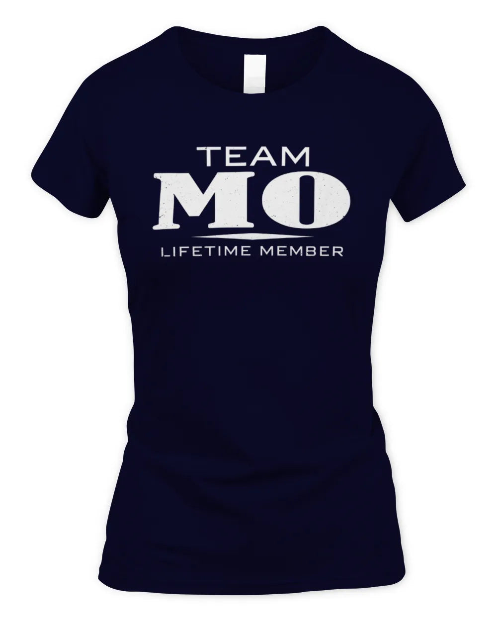 MO BL62-K4-128 - Personalized “Team NAME Lifetime Member” - Women's Standard T-Shirt - Navy