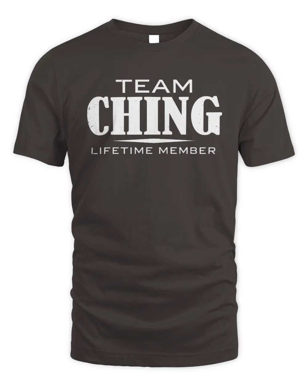 CHING BL62-K4-128 - Personalized “Team AARON Lifetime Member” - Unisex Standard T-Shirt - Charcoal