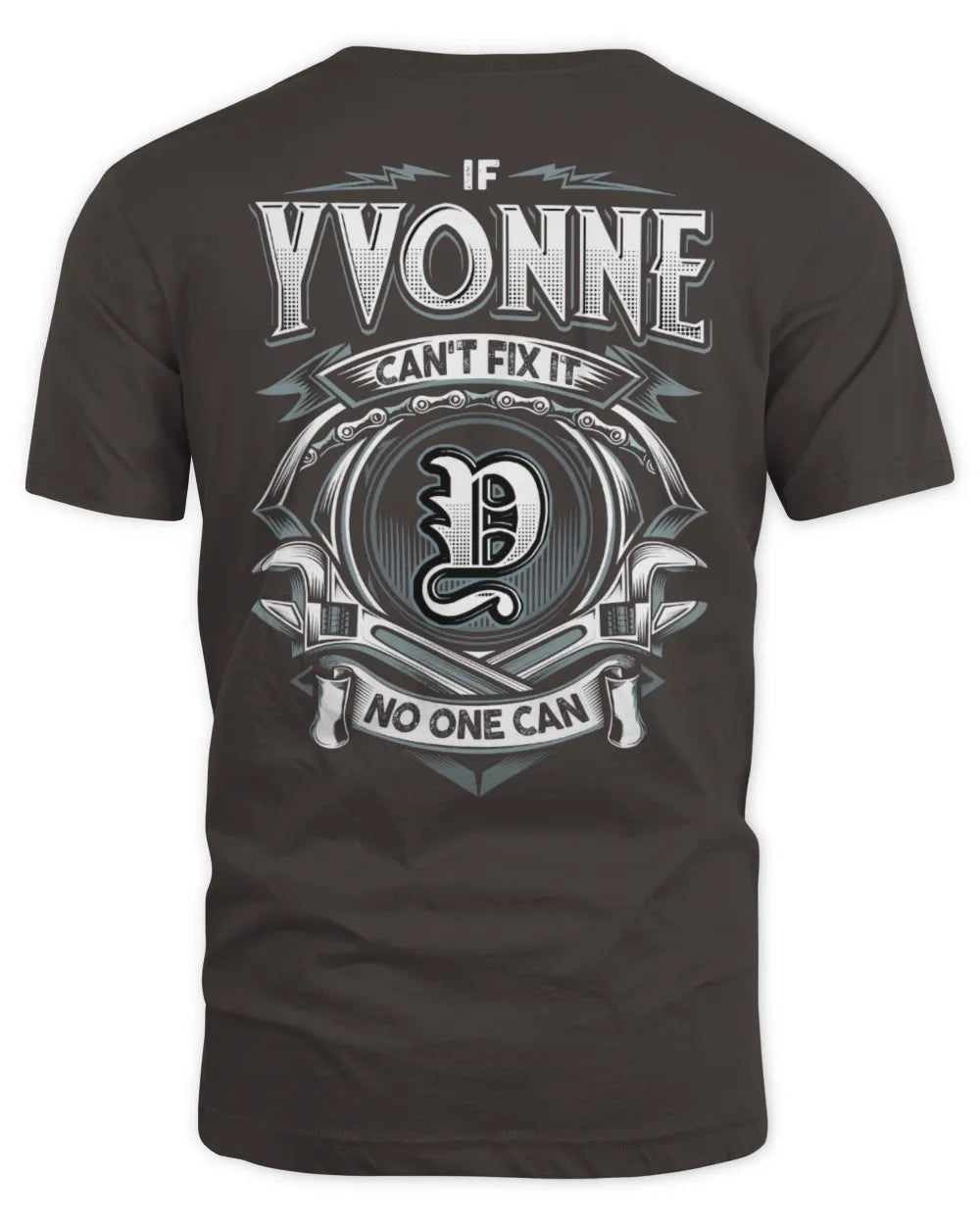 YVONNE AP81-K4-626 - Personalized Ahmed Quote Apparel “If Ahmed Can't Fix It, No One Can” - Unisex Standard T-Shirt - Dark Chocolate