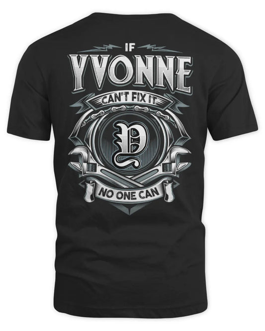 YVONNE AP81-K4-626 - Personalized Ahmed Quote Apparel “If Ahmed Can't Fix It, No One Can” - Unisex Standard T-Shirt - Black