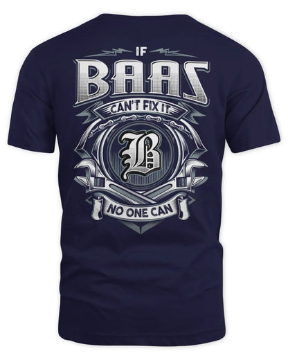 BAAS AP81-K4-626 - Personalized Ahmed Quote Apparel “If Ahmed Can't Fix It, No One Can” - Unisex Standard T-Shirt - Navy