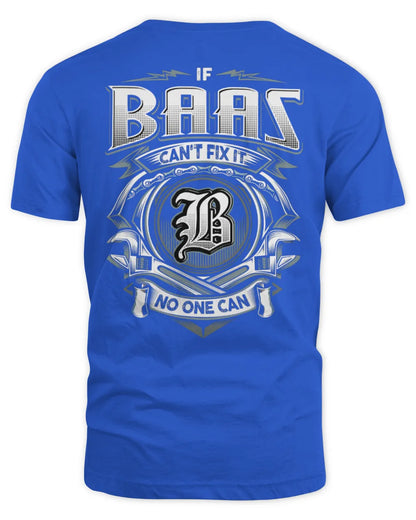 BAAS AP81-K4-626 - Personalized Ahmed Quote Apparel “If Ahmed Can't Fix It, No One Can” - Unisex Standard T-Shirt - Royal