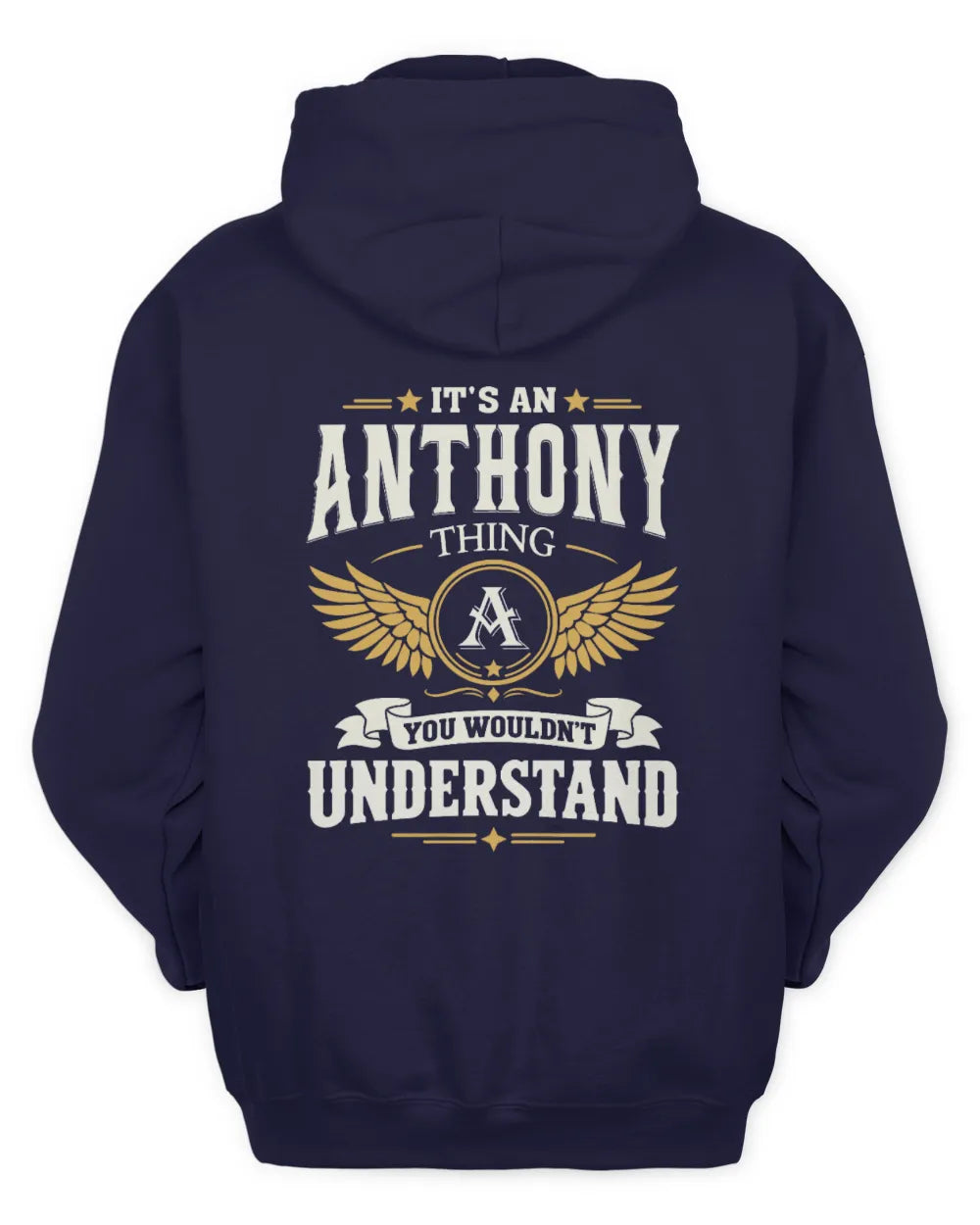 ANTHONY KT06-M008 It’s a [NAME] Thing – You Wouldn’t Understand | Personalized Vintage T-Shirt - Unisex Hoodie - Navy