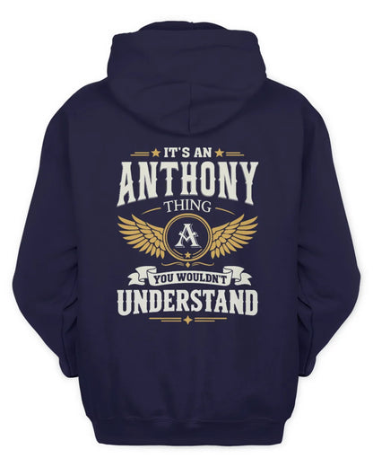 ANTHONY KT06-M008 It’s a [NAME] Thing – You Wouldn’t Understand | Personalized Vintage T-Shirt - Unisex Hoodie - Navy