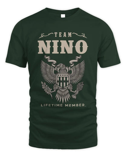 NINO TP06-K82 – Personalized Classic Style Apparel “Team NAME Lifetime Member” - Unisex Standard T-Shirt - Forest Green