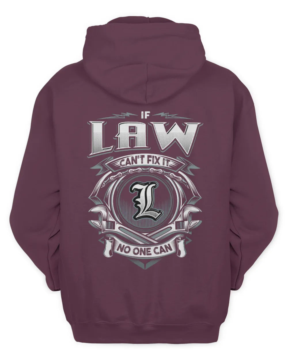 LAW AP81-K4-626 - Personalized Ahmed Quote Apparel “If Ahmed Can't Fix It, No One Can” - Unisex Hoodie - Maroon