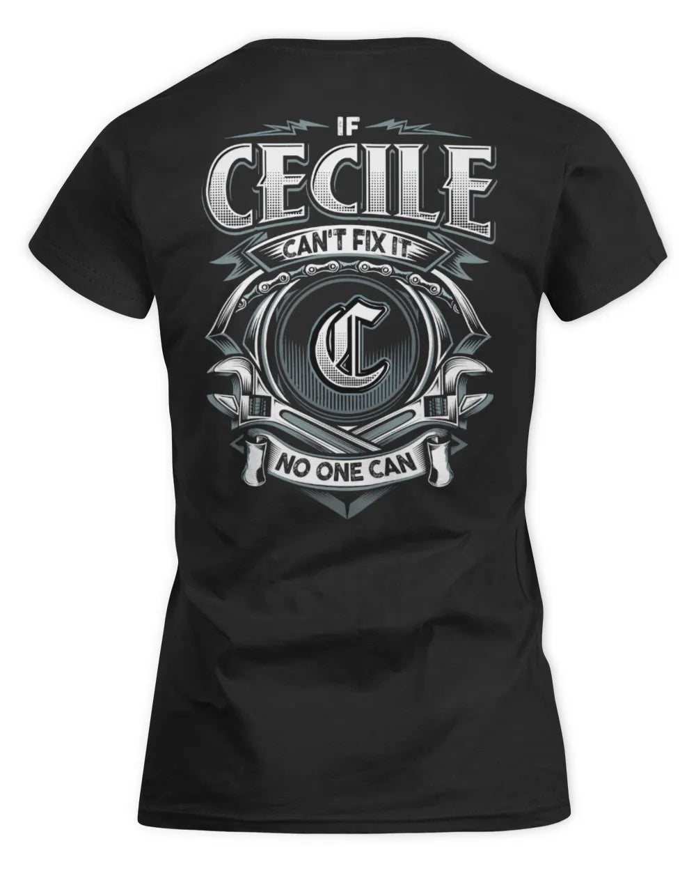 CECILE AP81-K4-626 - Personalized Ahmed Quote Apparel “If Ahmed Can't Fix It, No One Can” - Women's Standard T-Shirt - Black