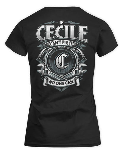 CECILE AP81-K4-626 - Personalized Ahmed Quote Apparel “If Ahmed Can't Fix It, No One Can” - Women's Standard T-Shirt - Black