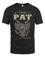 PAT TP06-K82 – Personalized Classic Style Apparel “Team NAME Lifetime Member” - Unisex Standard T-Shirt - Black