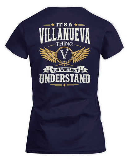 VILLANUEVA KT06-M008 It’s a [NAME] Thing – You Wouldn’t Understand | Personalized Vintage T-Shirt - Women's Standard T-Shirt - Navy