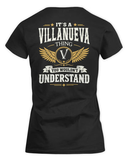 VILLANUEVA KT06-M008 It’s a [NAME] Thing – You Wouldn’t Understand | Personalized Vintage T-Shirt - Women's Standard T-Shirt - Black
