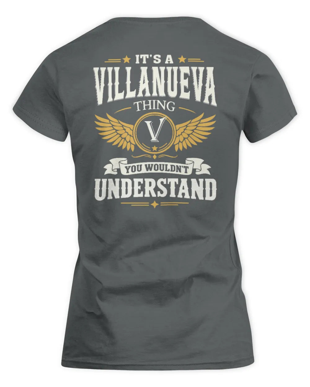VILLANUEVA KT06-M008 It’s a [NAME] Thing – You Wouldn’t Understand | Personalized Vintage T-Shirt - Women's Standard T-Shirt - Charcoal