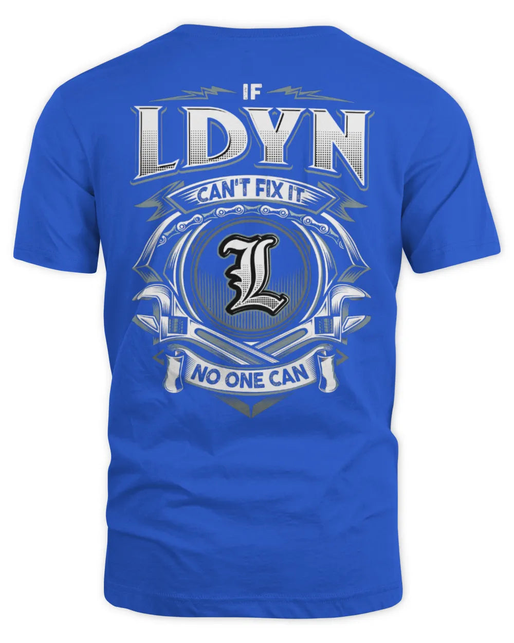 LDYN AP81-K4-626 - Personalized Ahmed Quote Apparel “If Ahmed Can't Fix It, No One Can” - Unisex Standard T-Shirt - Royal