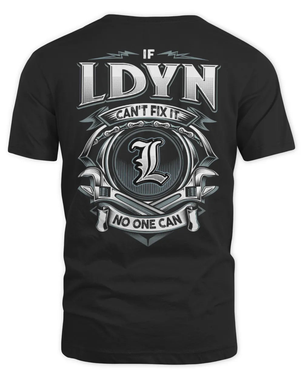LDYN AP81-K4-626 - Personalized Ahmed Quote Apparel “If Ahmed Can't Fix It, No One Can” - Unisex Standard T-Shirt - Black