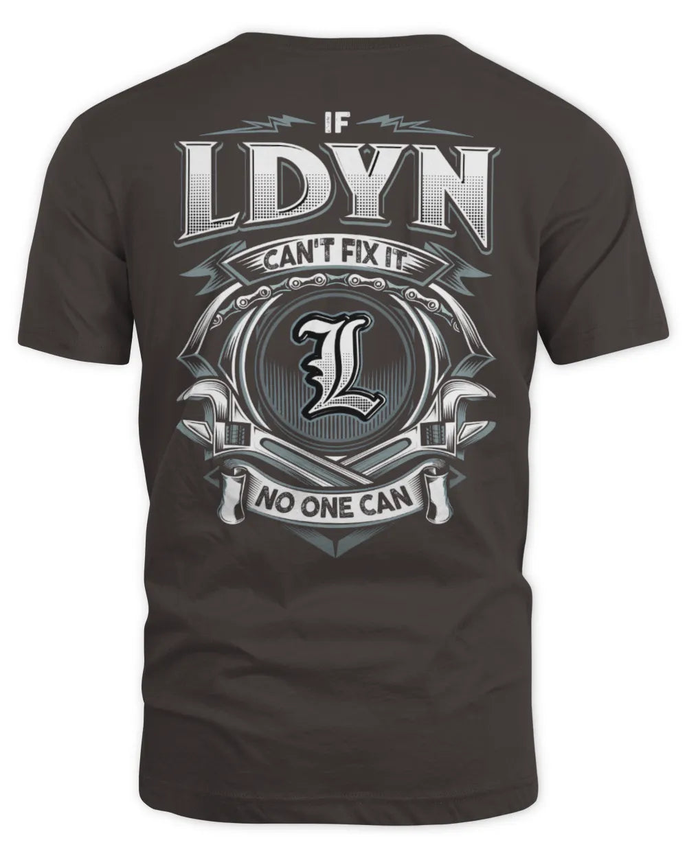 LDYN AP81-K4-626 - Personalized Ahmed Quote Apparel “If Ahmed Can't Fix It, No One Can” - Unisex Standard T-Shirt - Dark Chocolate