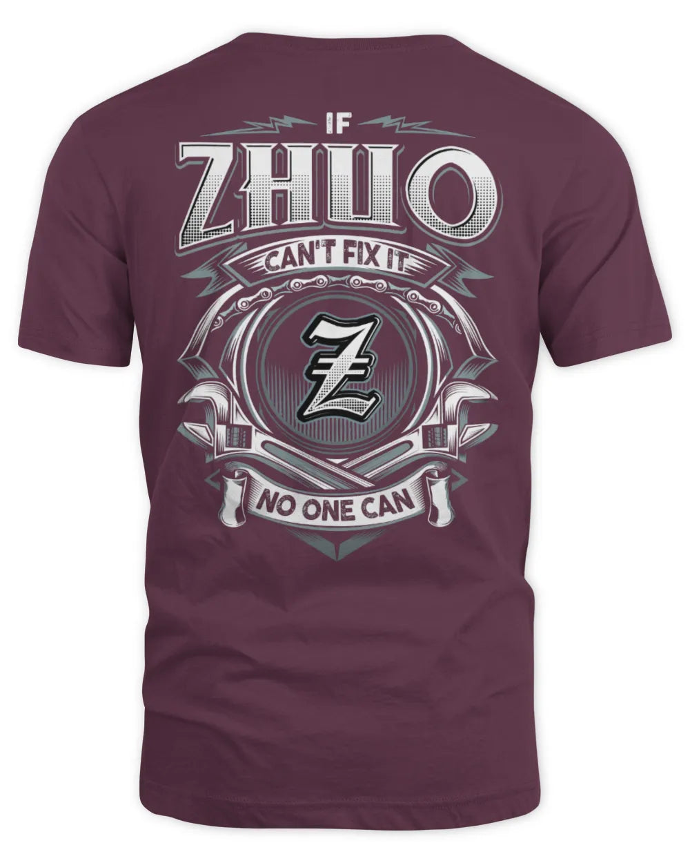 ZHUO AP81-K4-626 - Personalized Ahmed Quote Apparel “If Ahmed Can't Fix It, No One Can” - Unisex Standard T-Shirt - Maroon