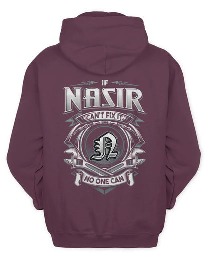NASIR AP81-K4-626 - Personalized Ahmed Quote Apparel “If Ahmed Can't Fix It, No One Can” - Unisex Hoodie - Maroon