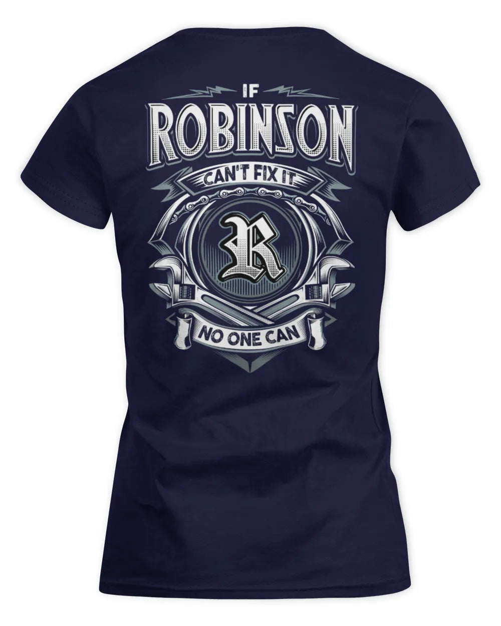 ROBINSON AP81-K4-626 - Personalized Ahmed Quote Apparel “If Ahmed Can't Fix It, No One Can” - Women's Standard T-Shirt - Navy