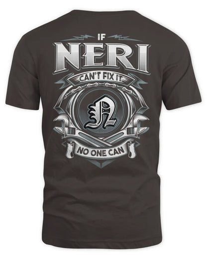 NERI AP81-K4-626 - Personalized Ahmed Quote Apparel “If Ahmed Can't Fix It, No One Can” - Unisex Standard T-Shirt - Dark Chocolate