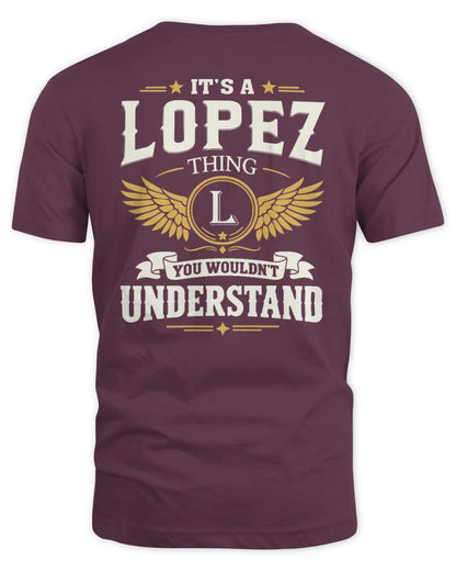 LOPEZ KT06-M008 It’s a [NAME] Thing – You Wouldn’t Understand | Personalized Vintage T-Shirt - Unisex Standard T-Shirt - Maroon