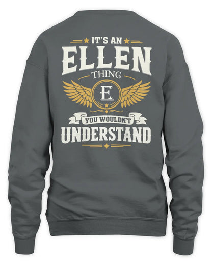 ELLEN KT06-M008 It’s a [NAME] Thing – You Wouldn’t Understand | Personalized Vintage T-Shirt - Unisex Sweatshirt - Charcoal