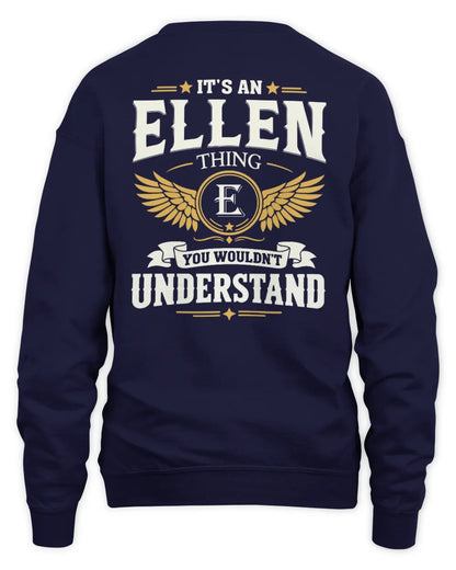 ELLEN KT06-M008 It’s a [NAME] Thing – You Wouldn’t Understand | Personalized Vintage T-Shirt - Unisex Sweatshirt - Navy