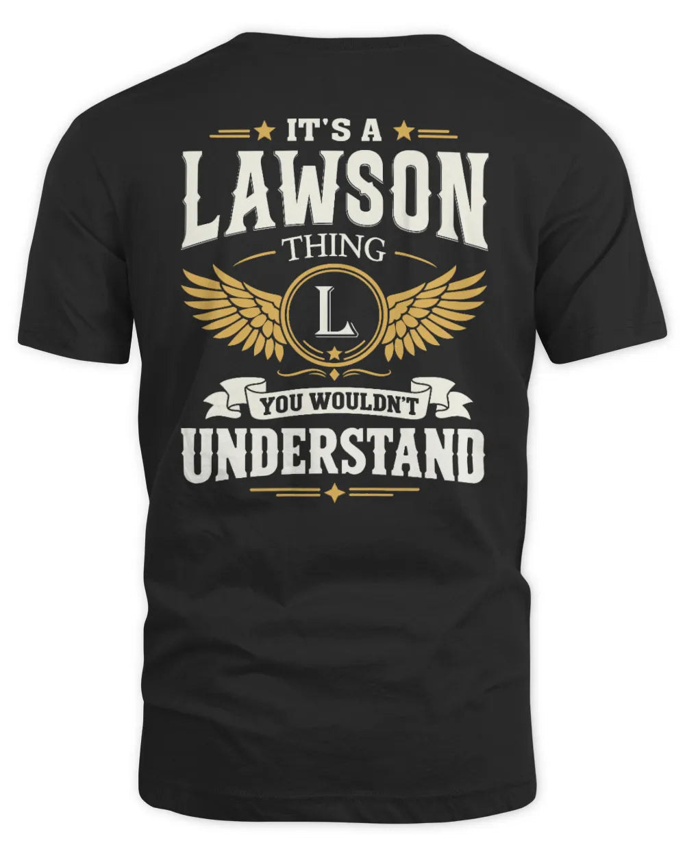 LAWSON KT06-M008 It’s a [NAME] Thing – You Wouldn’t Understand | Personalized Vintage T-Shirt - Unisex Standard T-Shirt - Black