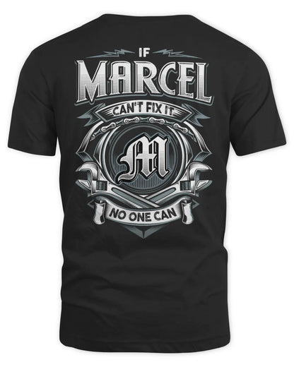 MARCEL AP81-K4-626 - Personalized Ahmed Quote Apparel “If Ahmed Can't Fix It, No One Can” - Unisex Standard T-Shirt - Black