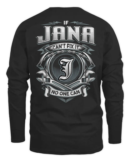 JANA AP81-K4-626 - Personalized Ahmed Quote Apparel “If Ahmed Can't Fix It, No One Can” - Men's Long Sleeved T-Shirt - Black