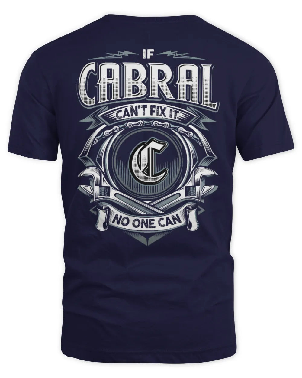 CABRAL AP81-K4-626 - Personalized Ahmed Quote Apparel “If Ahmed Can't Fix It, No One Can” - Unisex Standard T-Shirt - Navy