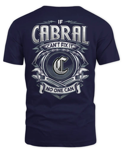 CABRAL AP81-K4-626 - Personalized Ahmed Quote Apparel “If Ahmed Can't Fix It, No One Can” - Unisex Standard T-Shirt - Navy