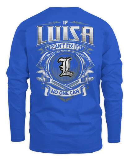 LUISA AP81-K4-626 - Personalized Ahmed Quote Apparel “If Ahmed Can't Fix It, No One Can” - Men's Long Sleeved T-Shirt - Royal