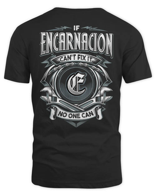 ENCARNACION AP81-K4-626 - Personalized Ahmed Quote Apparel “If Ahmed Can't Fix It, No One Can” - Unisex Standard T-Shirt - Black