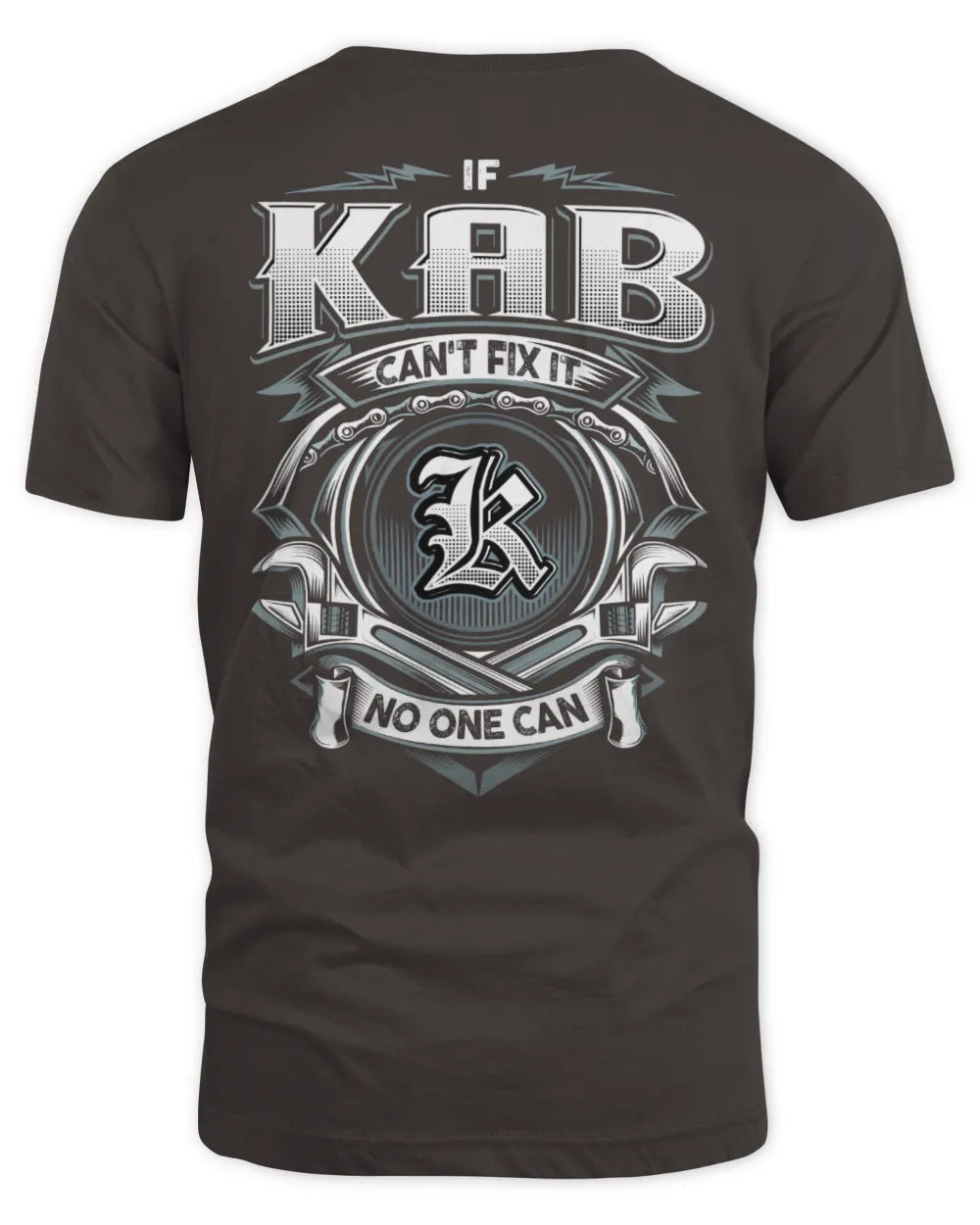KAB AP81-K4-626 - Personalized Ahmed Quote Apparel “If Ahmed Can't Fix It, No One Can” - Unisex Standard T-Shirt - Dark Chocolate