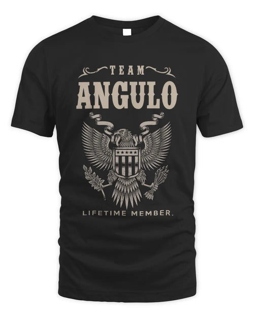 ANGULO TP06-K82 – Personalized Classic Style Apparel “Team NAME Lifetime Member” - Unisex Standard T-Shirt - Black