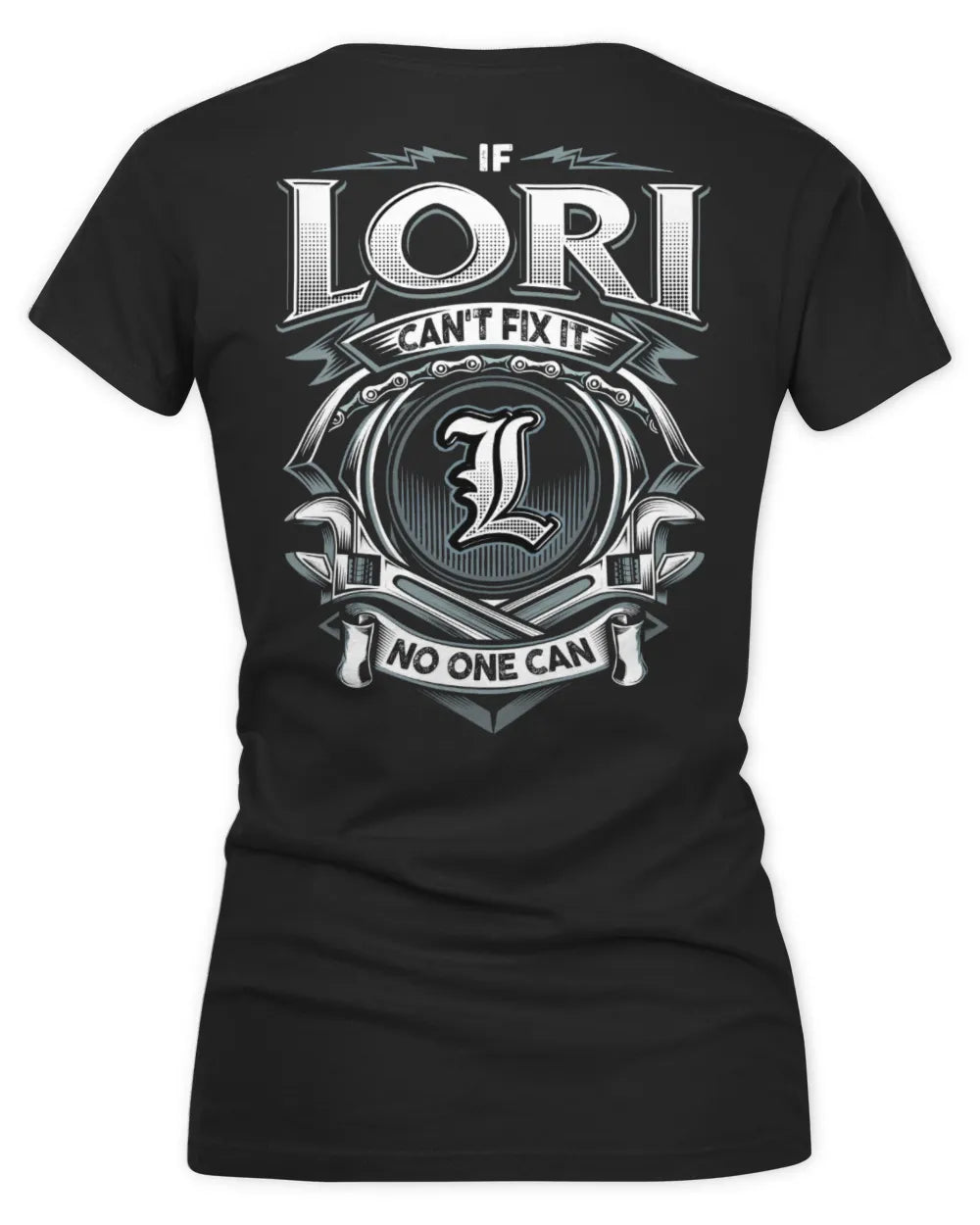 LORI AP81-K4-626 - Personalized Ahmed Quote Apparel “If Ahmed Can't Fix It, No One Can” - Women's V-Neck T-Shirt - Black