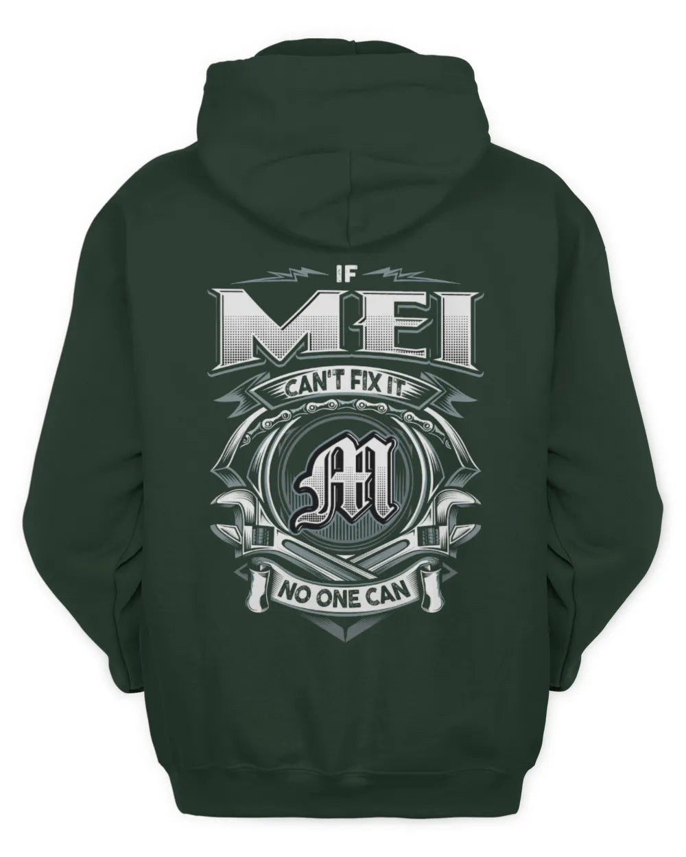 MEI AP81-K4-626 - Personalized Ahmed Quote Apparel “If Ahmed Can't Fix It, No One Can” - Unisex Hoodie - Forest Green