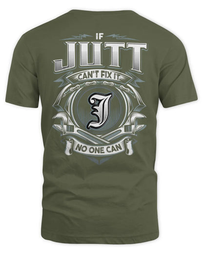JUTT AP81-K4-626 - Personalized Ahmed Quote Apparel “If Ahmed Can't Fix It, No One Can” - Unisex Standard T-Shirt - Military Green