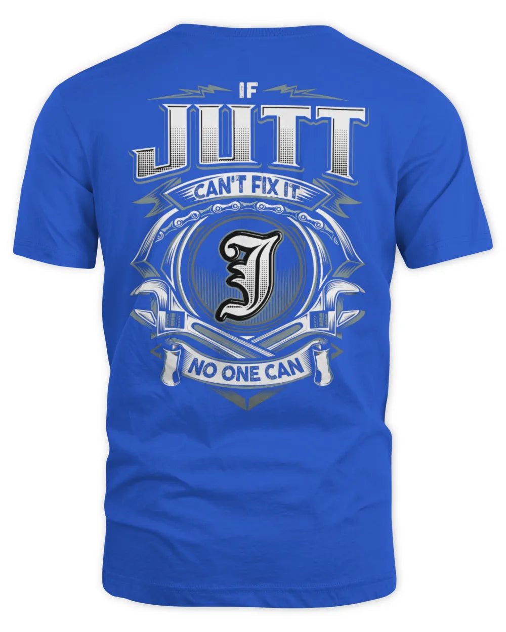 JUTT AP81-K4-626 - Personalized Ahmed Quote Apparel “If Ahmed Can't Fix It, No One Can” - Unisex Standard T-Shirt - Royal