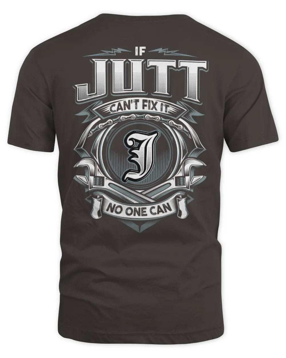 JUTT AP81-K4-626 - Personalized Ahmed Quote Apparel “If Ahmed Can't Fix It, No One Can” - Unisex Standard T-Shirt - Dark Chocolate