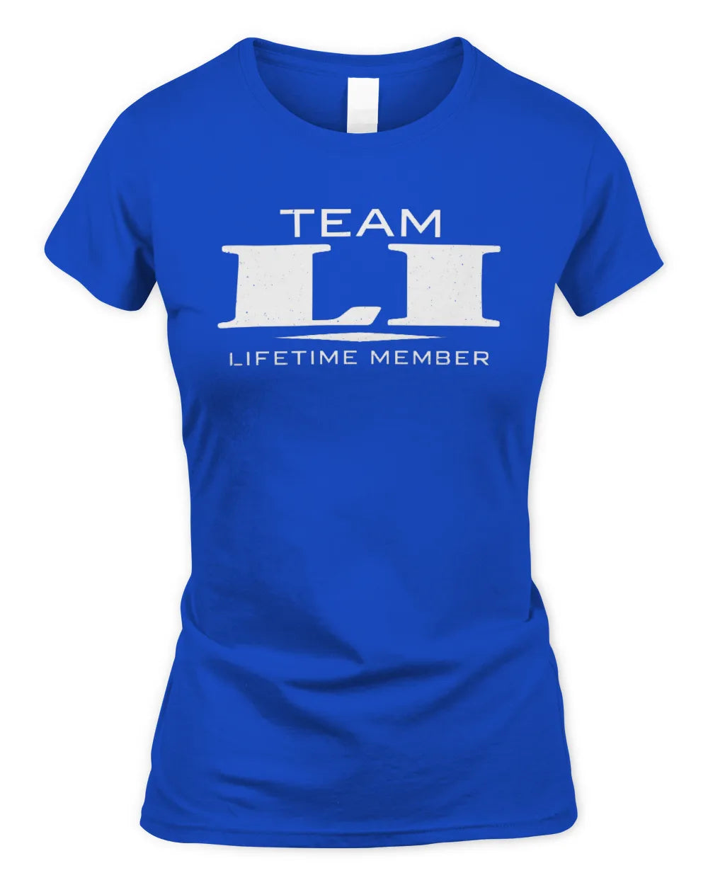 LI BL62-K4-128 - Personalized “Team NAME Lifetime Member” - Women's Standard T-Shirt - Royal