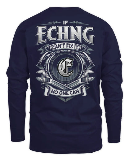 ECHNG AP81-K4-626 - Personalized Ahmed Quote Apparel “If Ahmed Can't Fix It, No One Can” - Men's Long Sleeved T-Shirt - Navy
